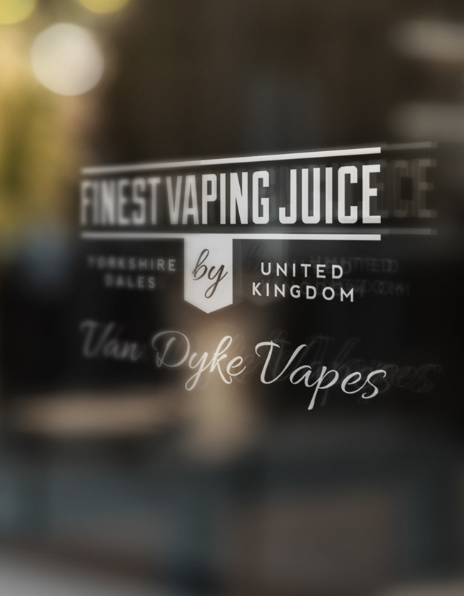 Van Dyke Vapes - Veeka graphic design in Preston